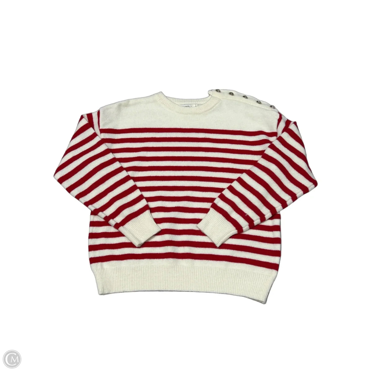 Emi Jo Sweater in Striped Pattern, Size M
