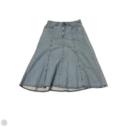 Levi's Midi Skirt in Blue Denim, Size 12