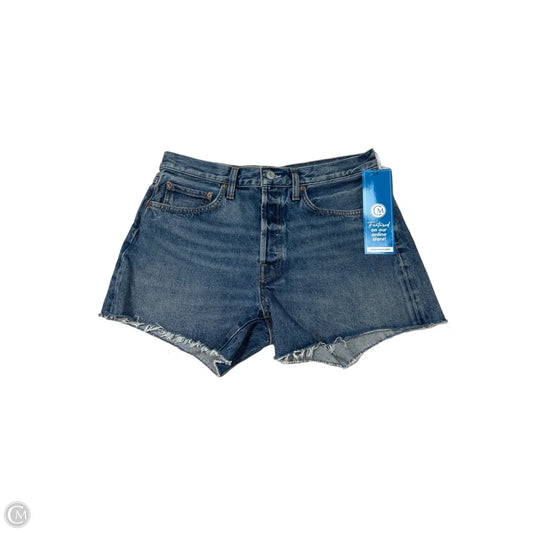 Agolde Designer Shorts in Blue Denim, Size 6