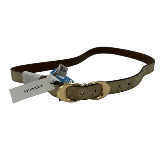 New! Coach Designer Belt in Tan, Size XL