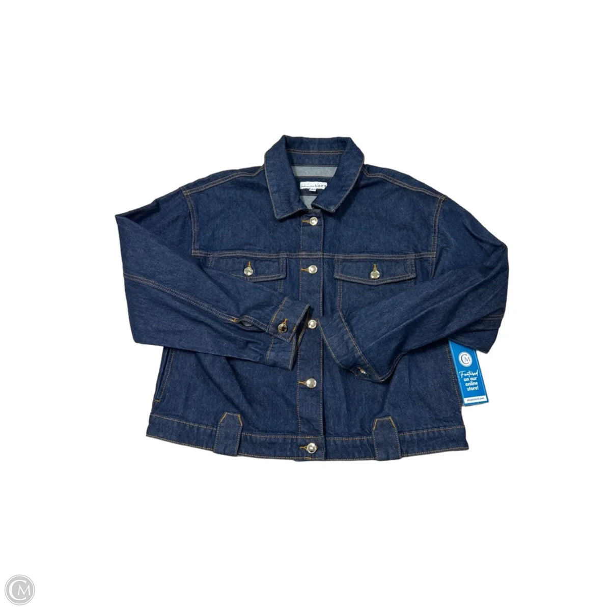 Loft Denim Jacket in Blue Denim, Size L