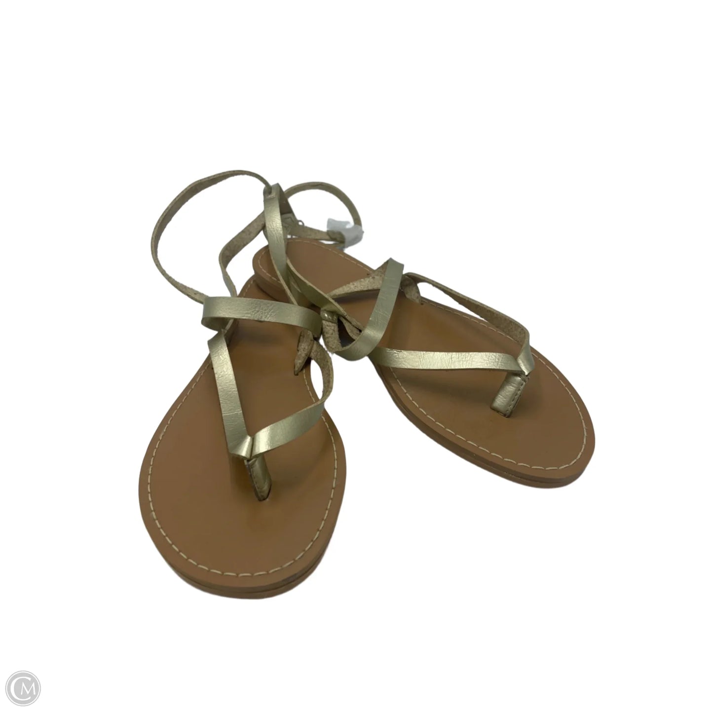 Sandals Flats By J. Crew In Gold, Size: 8