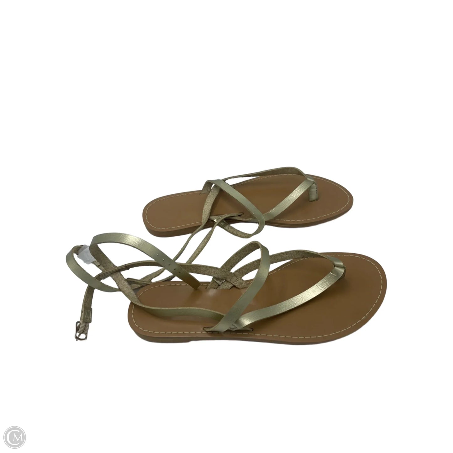 Sandals Flats By J. Crew In Gold, Size: 8