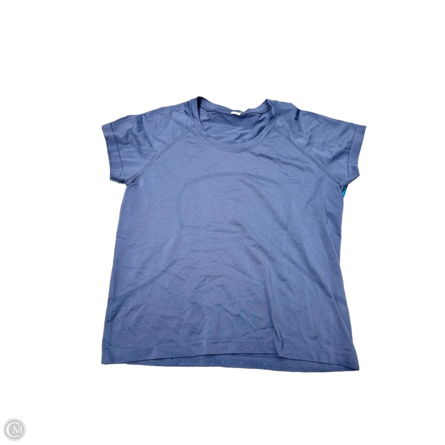 Athletic Top Short Sleeve By Lululemon In Blue, Size: L