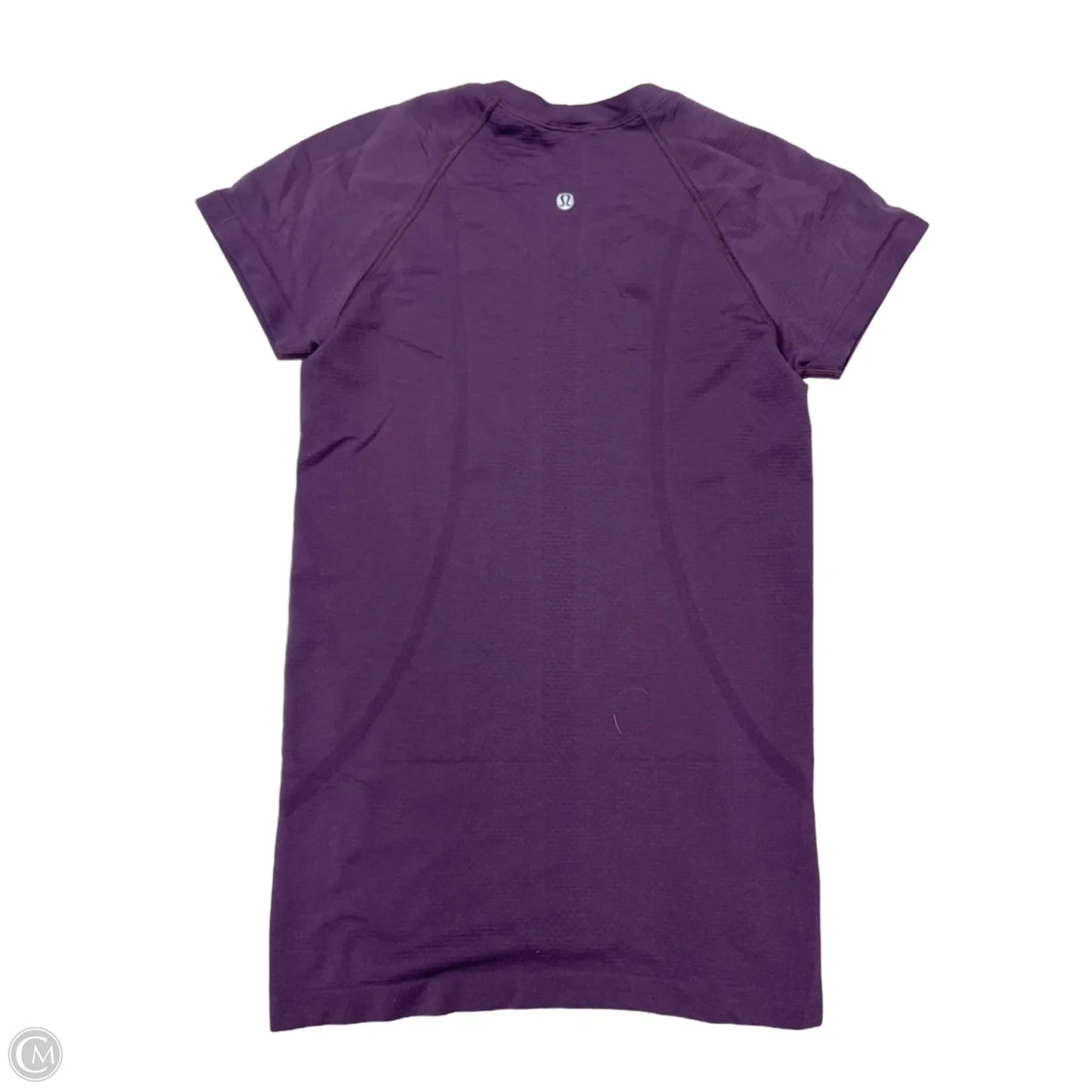 Athletic Top Short Sleeve By Lululemon In Purple, Size: 4