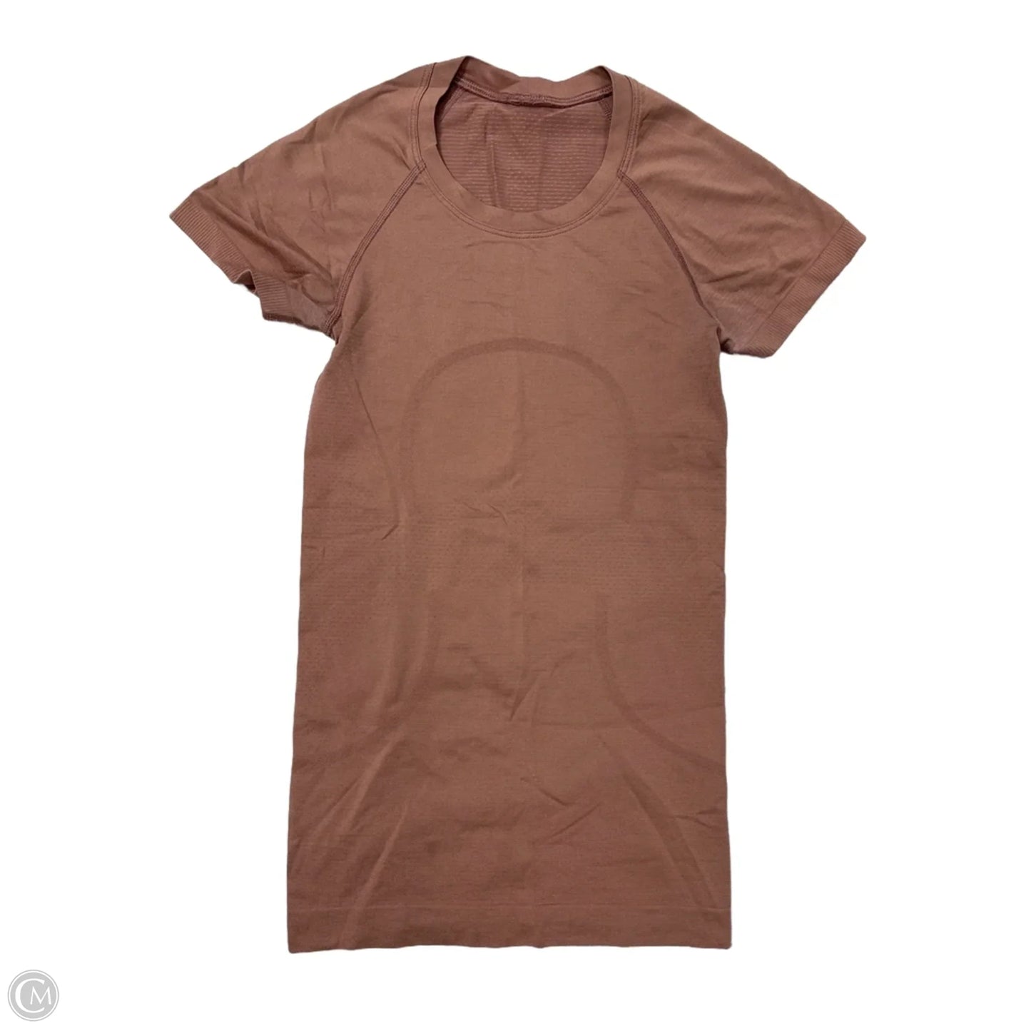 Athletic Top Short Sleeve By Lululemon In Mauve, Size: 2