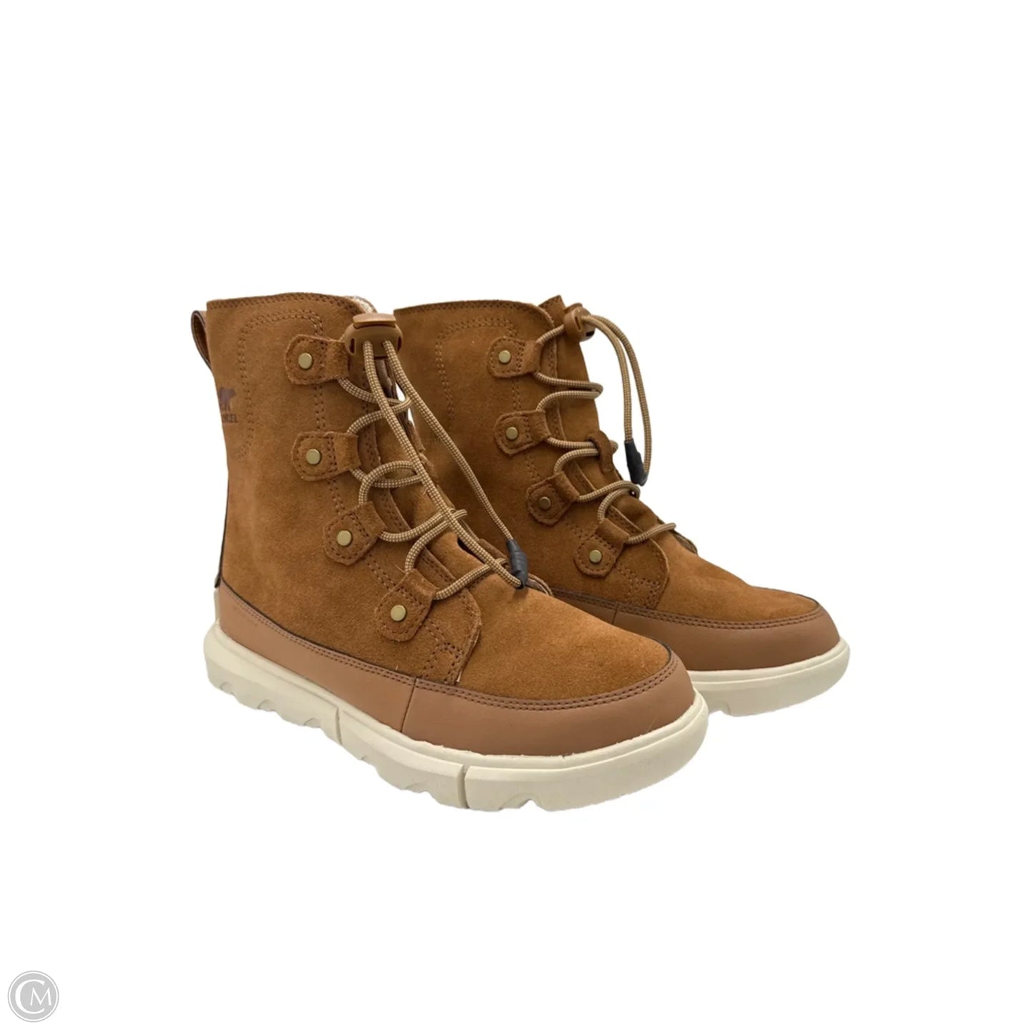 Like New! Boots Ankle Flats By Sorel In Tan, Size: 6