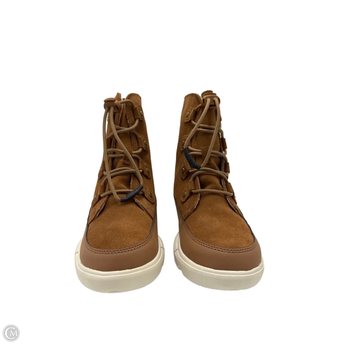 Like New! Boots Ankle Flats By Sorel In Tan, Size: 6