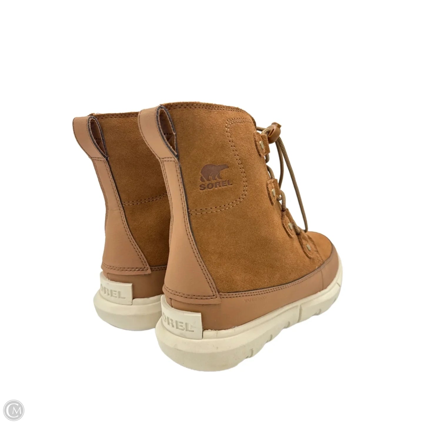 Like New! Boots Ankle Flats By Sorel In Tan, Size: 6