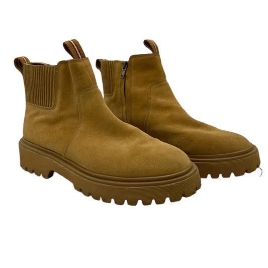 Boots Ankle Heels By Madewell In Brown, Size: 9.5