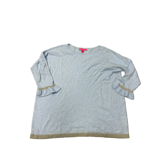 Top Long Sleeve Designer By Lilly Pulitzer In Blue, Size: L