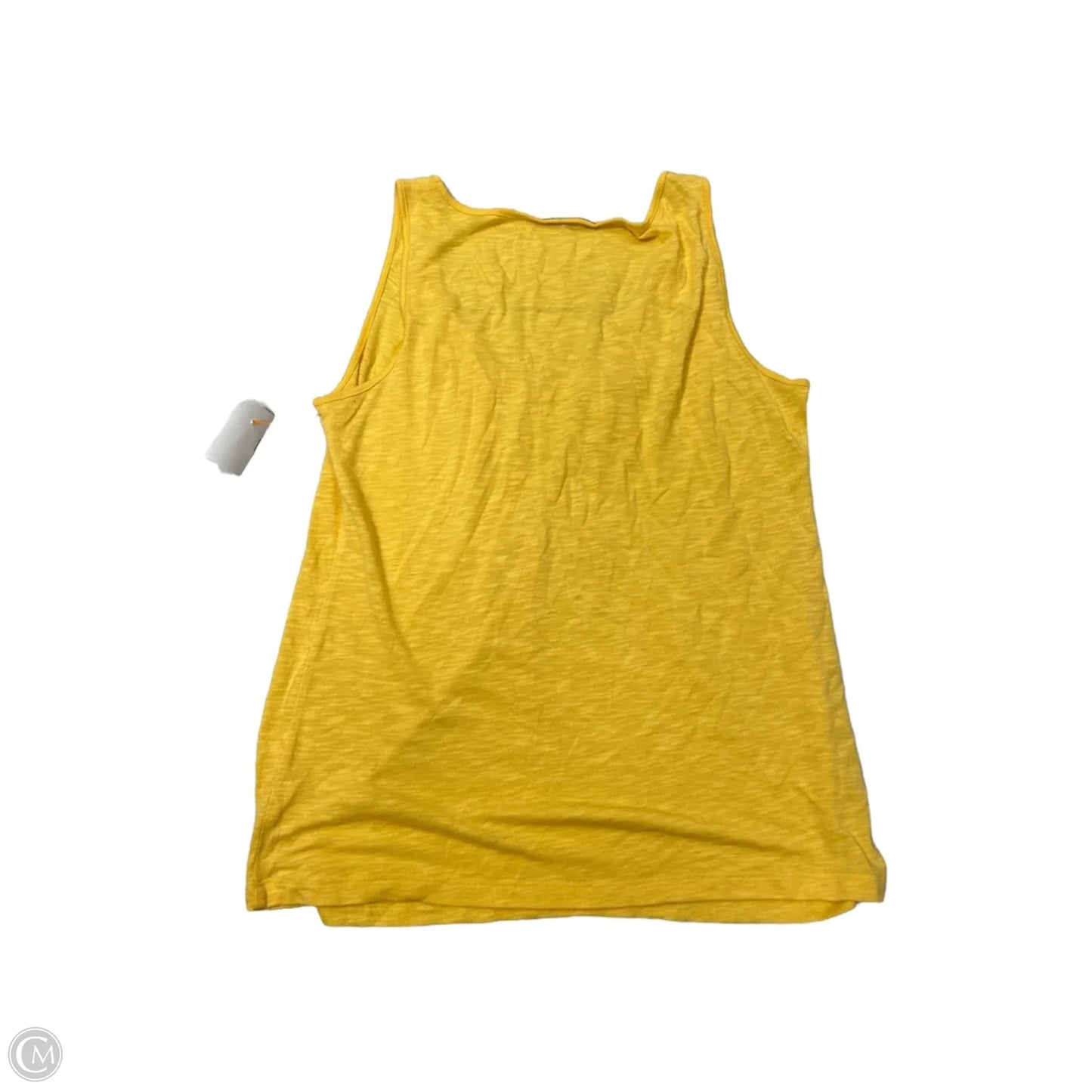 Top Sleeveless By Loft In Yellow, Size: L