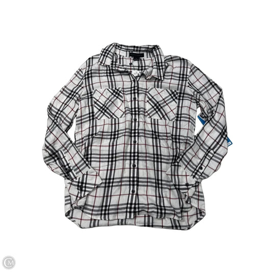 New! Top Long Sleeve By Sanctuary In Plaid Pattern, Size: S