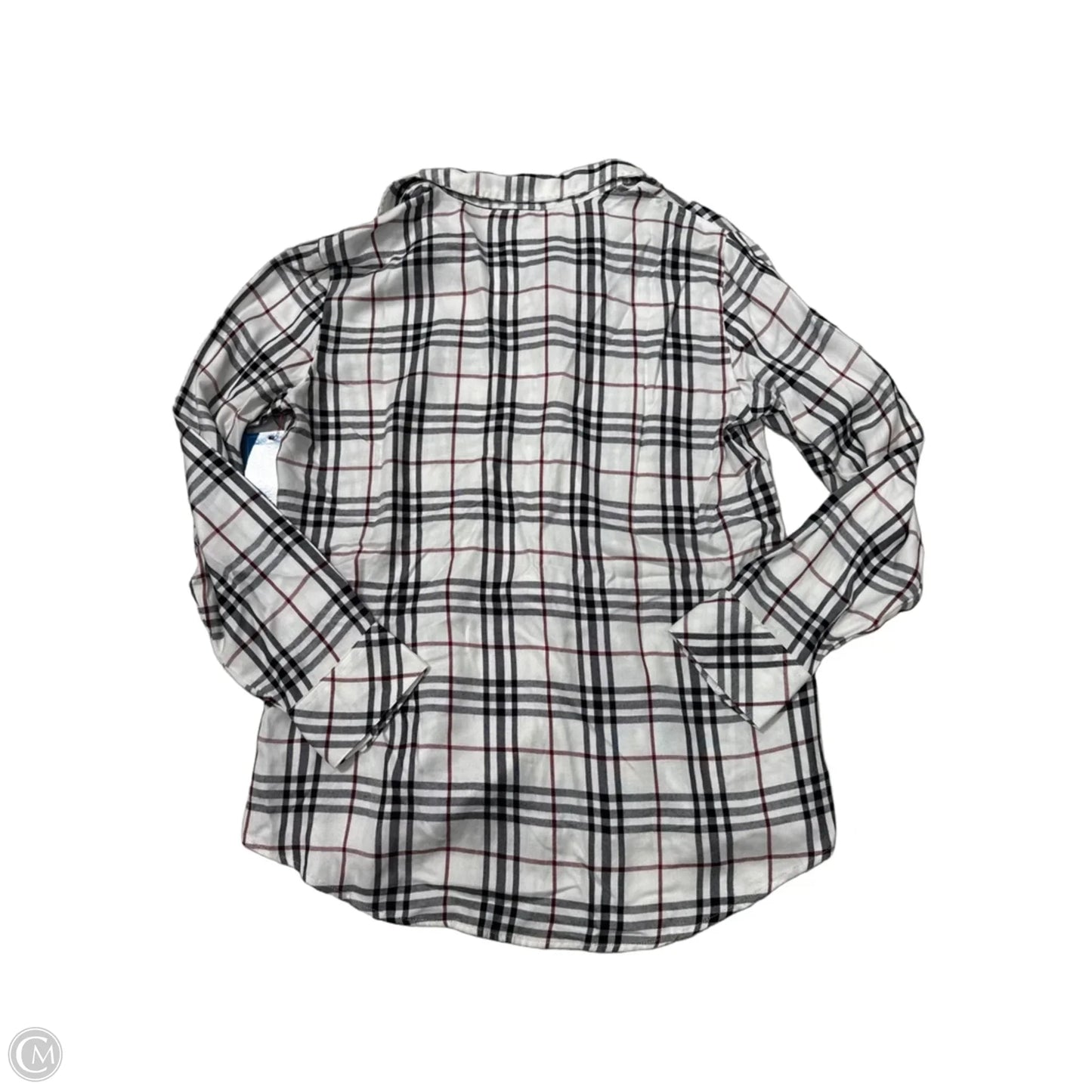 New! Top Long Sleeve By Sanctuary In Plaid Pattern, Size: S
