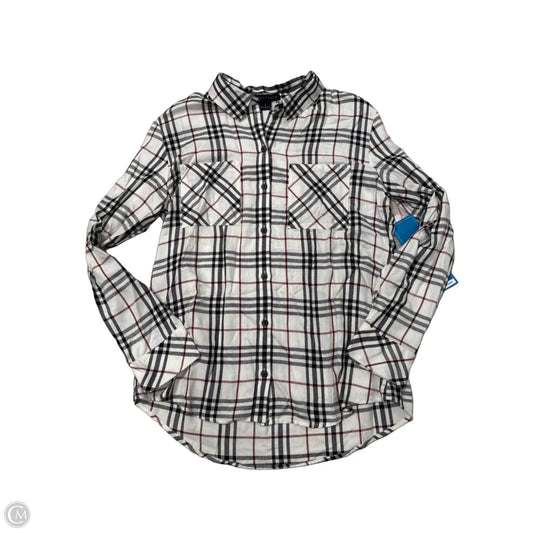 New! Top Long Sleeve By Sanctuary In Plaid Pattern, Size: S
