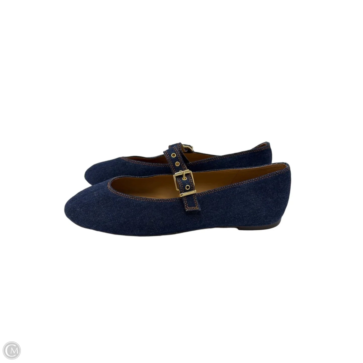 Shoes Flats By Madewell In Blue, Size: 12