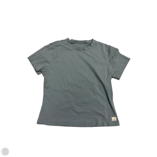 Athletic Top Short Sleeve By Vuori In Blue, Size: S
