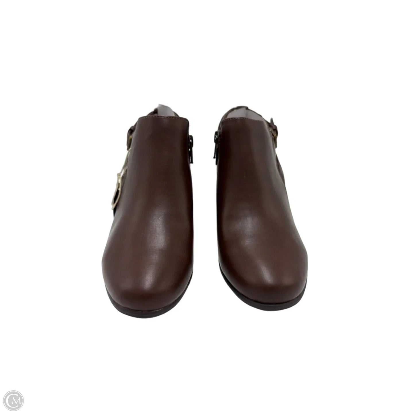 New! Boots Ankle Heels By White Mountain In Brown, Size: 6.5