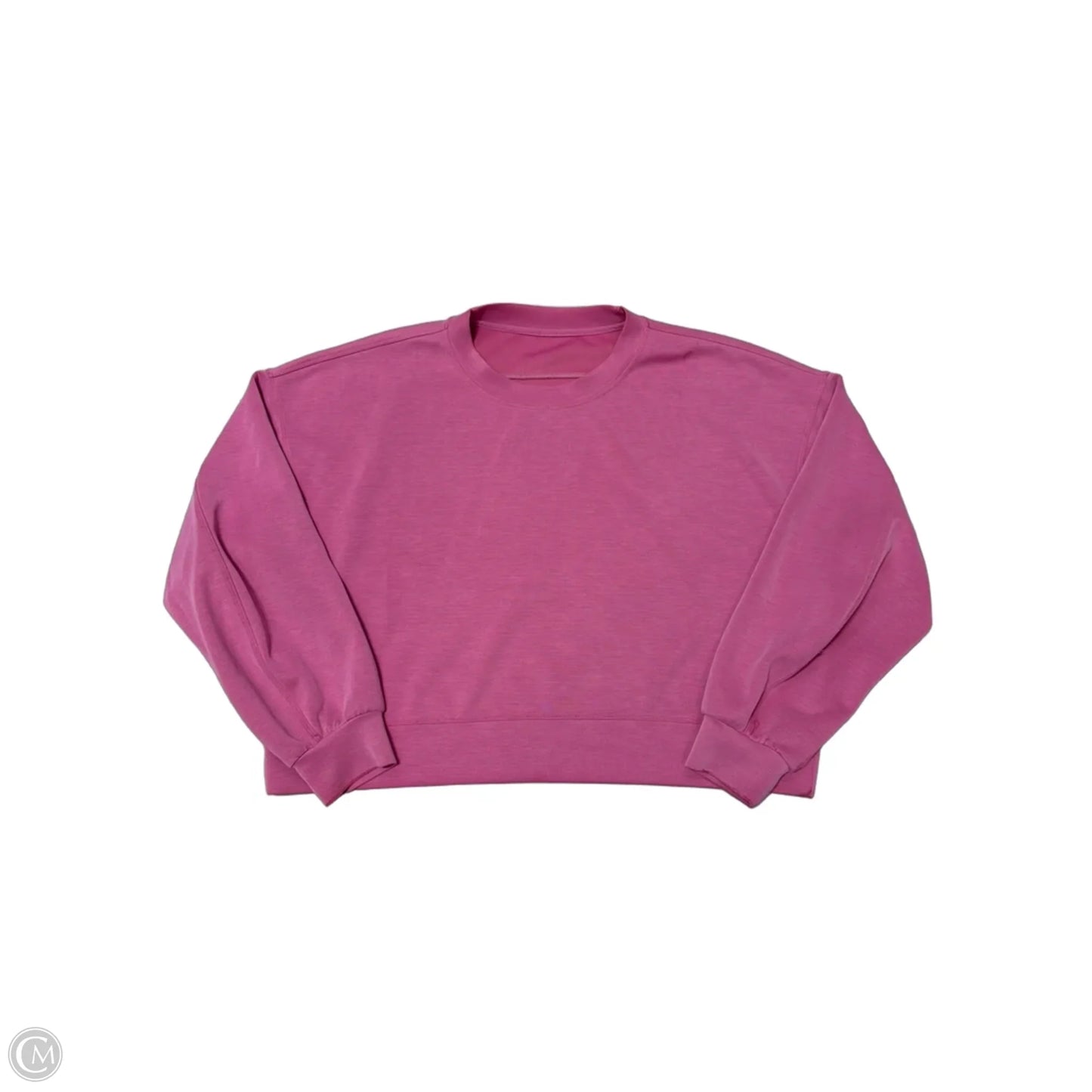Athletic Sweatshirt Collar By Lululemon In Pink, Size: L