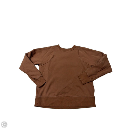 Athletic Sweatshirt Crewneck By Lululemon In Brown, Size: S