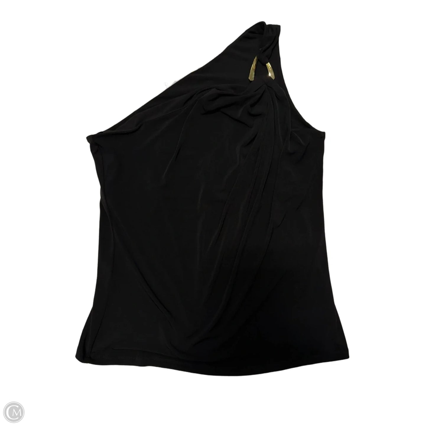 New! Top Sleeveless Designer By Michael Kors In Black & Gold, Size: L