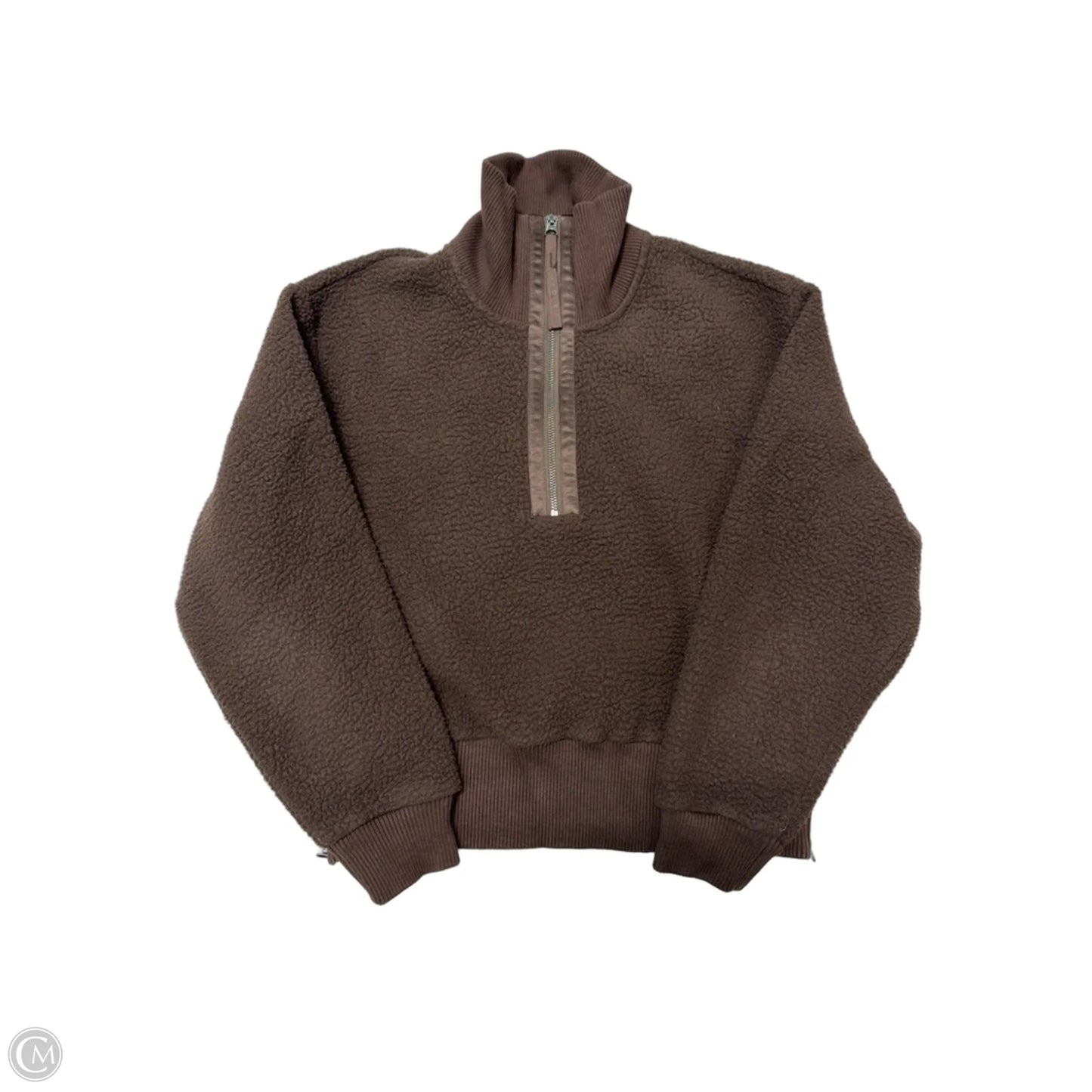 Athletic Sweatshirt Collar By Varley In Brown, Size: Xs