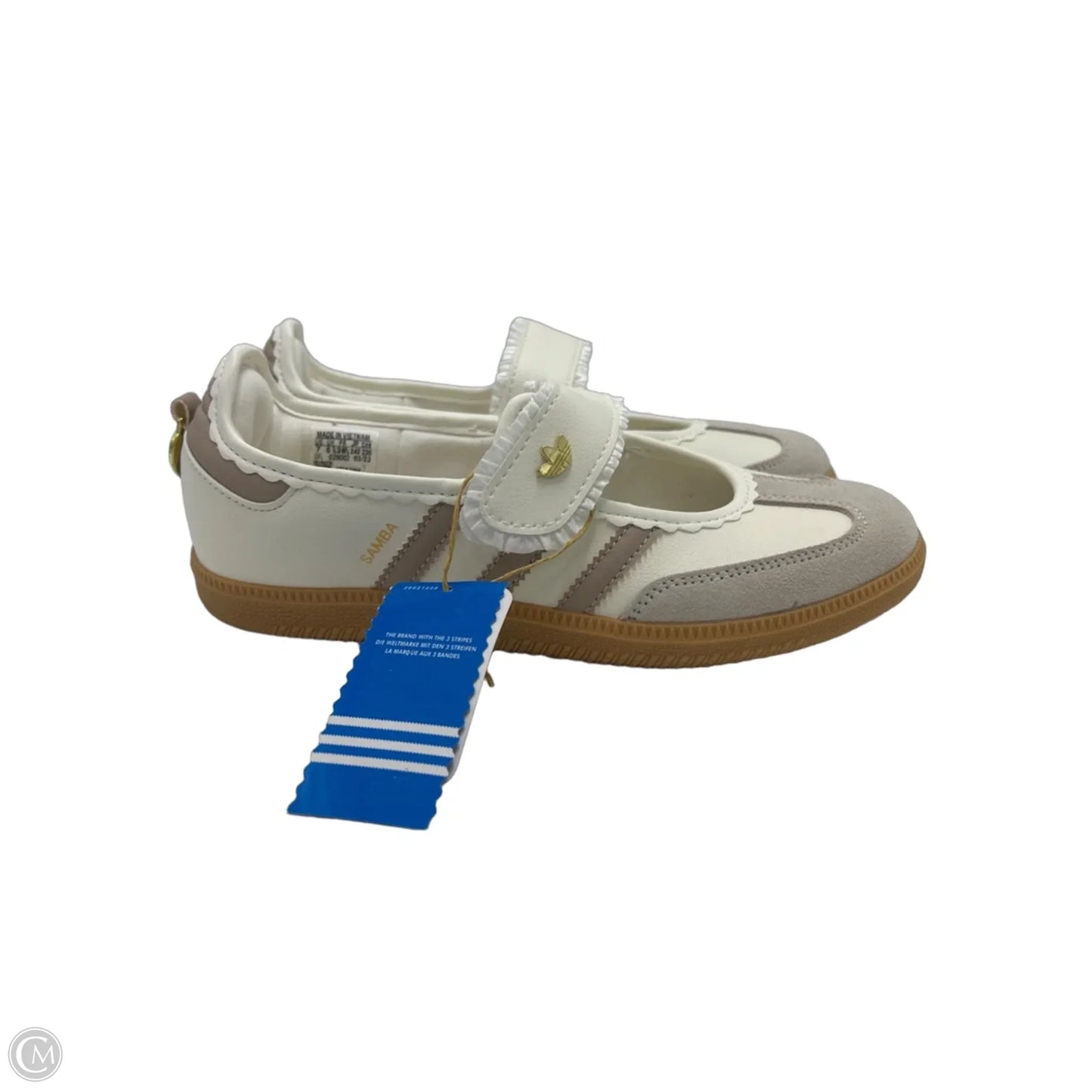New! Shoes Flats By Adidas In Tan & White, Size: 7