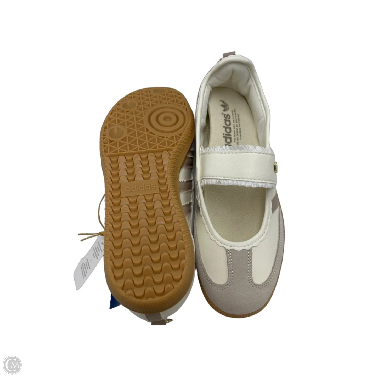New! Shoes Flats By Adidas In Tan & White, Size: 7