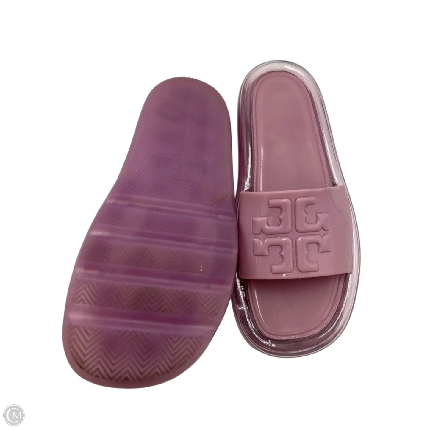 Tory Burch Bubble Slides Designer Sandals In Pink, Size: 7