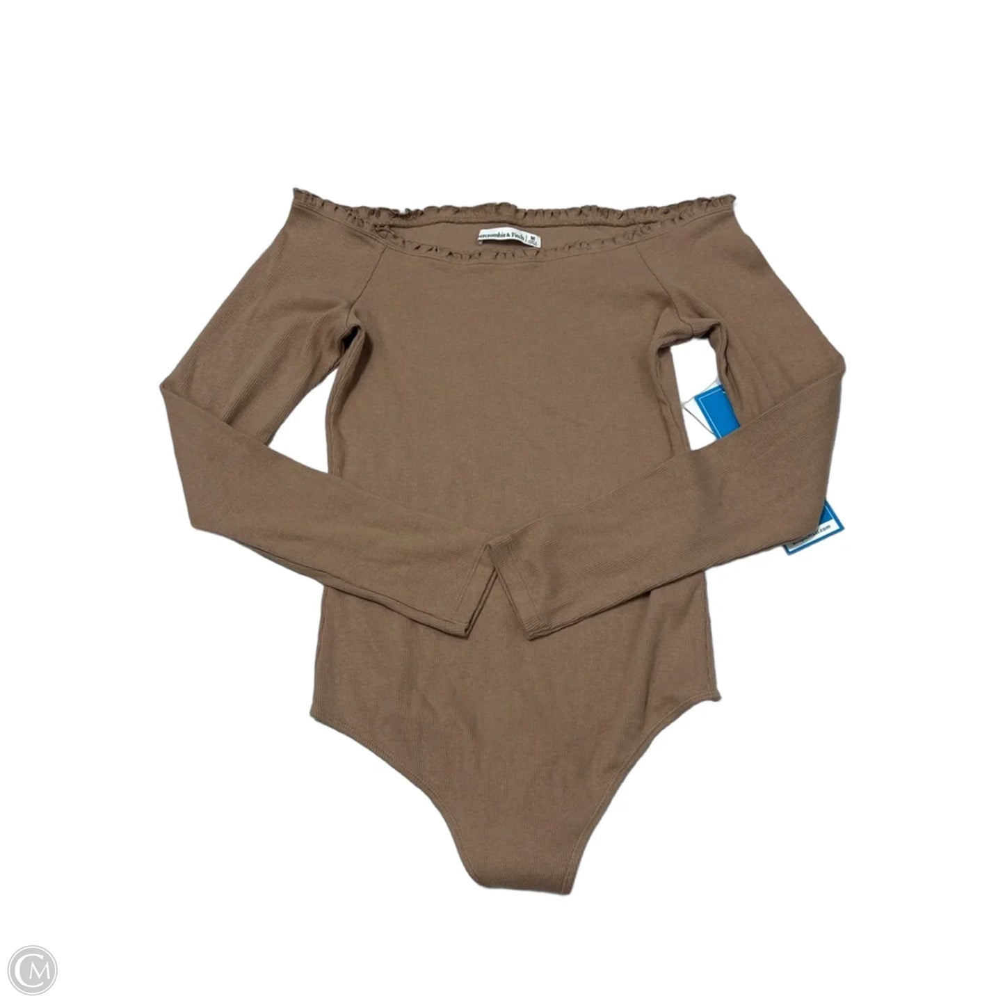 Top Long Sleeve By Abercrombie And Fitch In Brown, Size: M