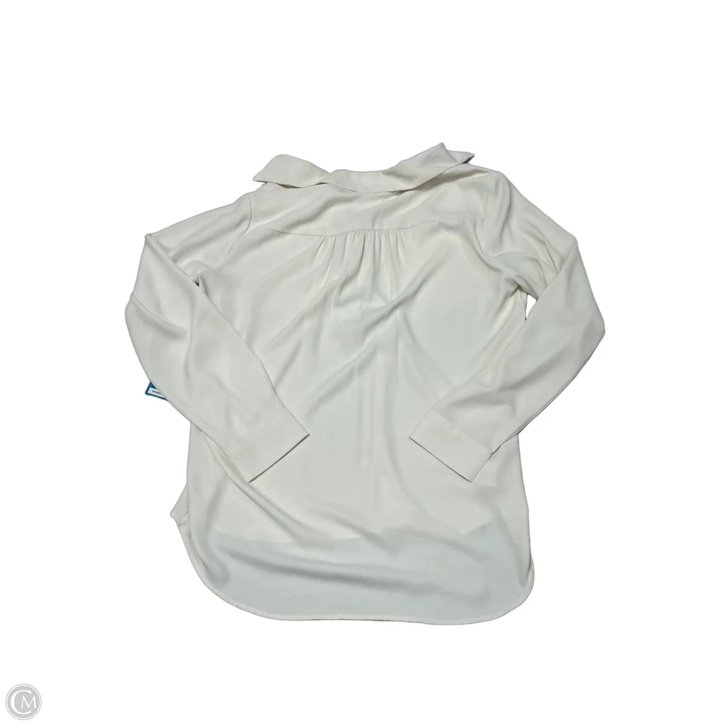 Top Long Sleeve By Ann Taylor In Cream, Size: M