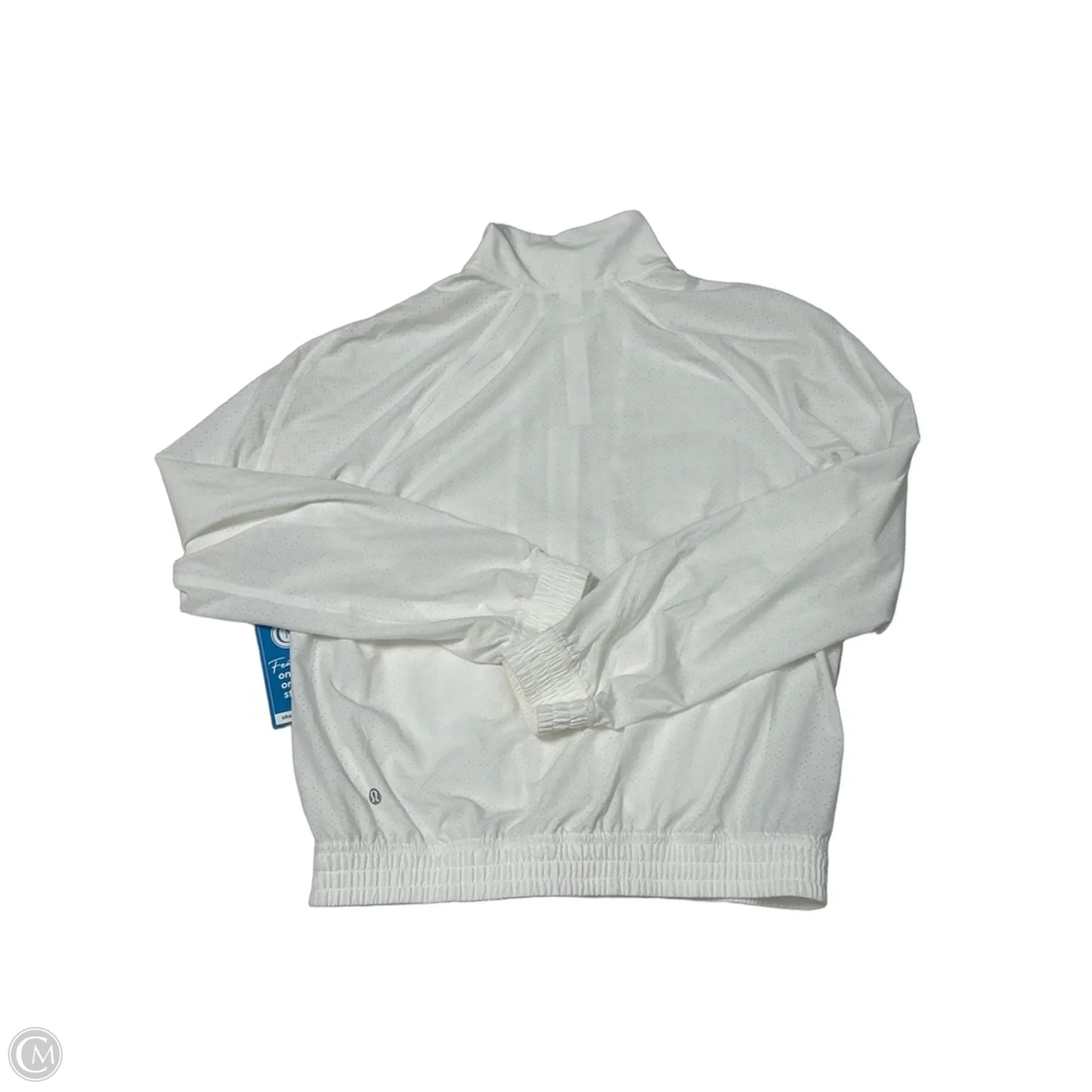 Athletic Jacket By Lululemon In White, Size: 4