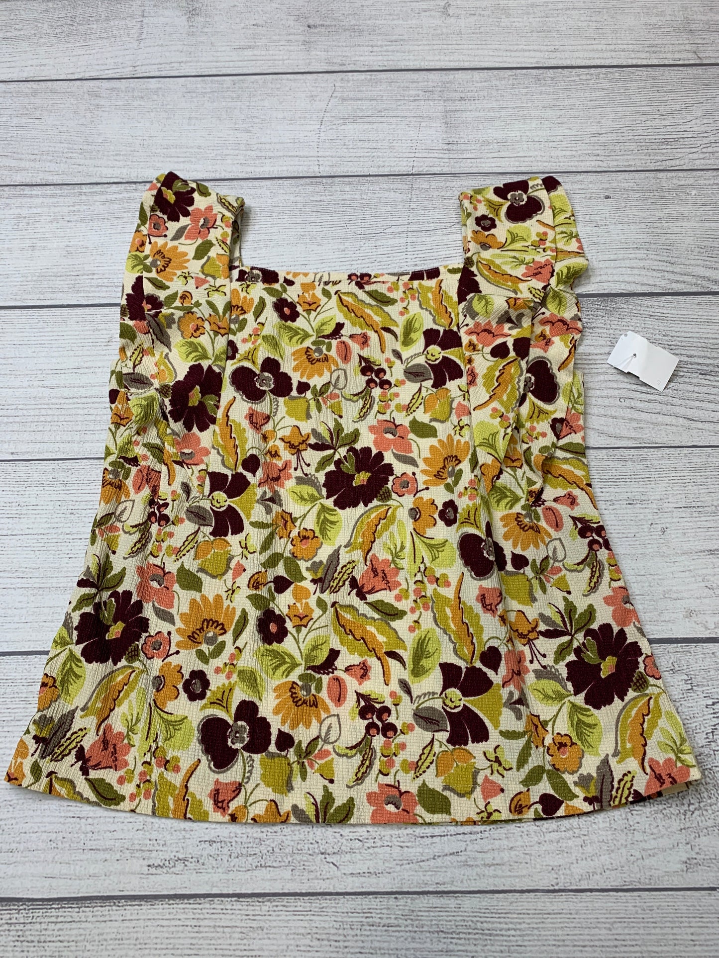 Floral Top Sleeveless Ann Taylor, Size M