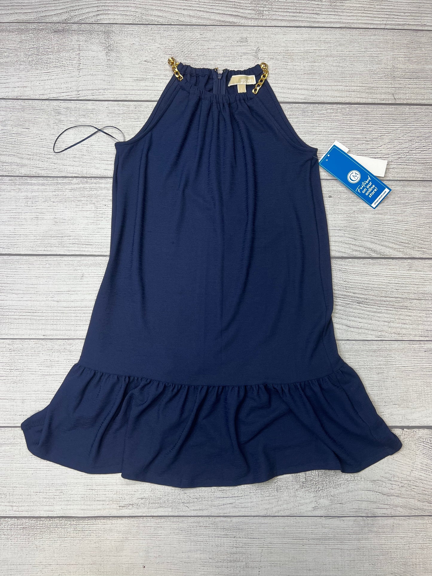 Blue Dress Designer Michael By Michael Kors, Size S