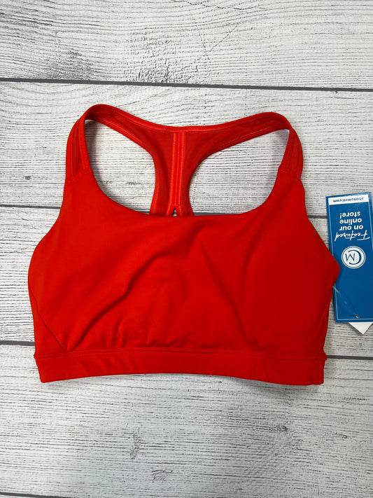 Orange Athletic Bra Athleta, Size M