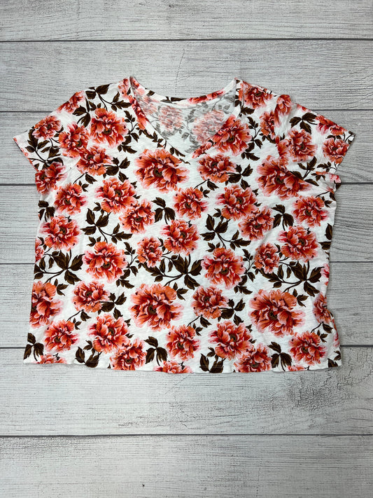 Floral Top Short Sleeve Old Navy, Size Xxl