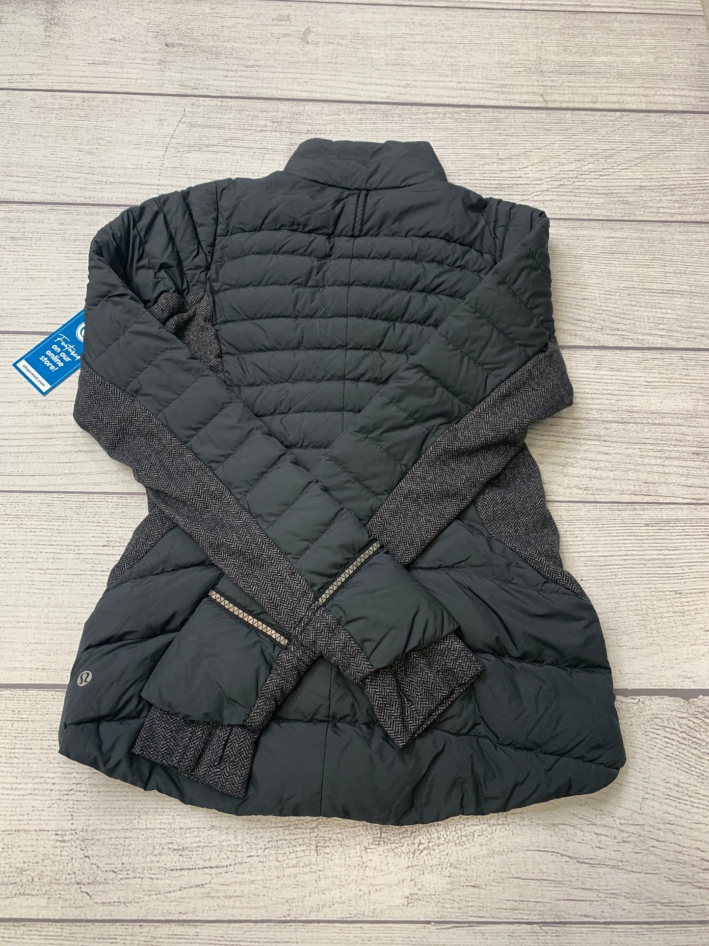 Grey Coat Puffer & Quilted Lululemon, Size 6
