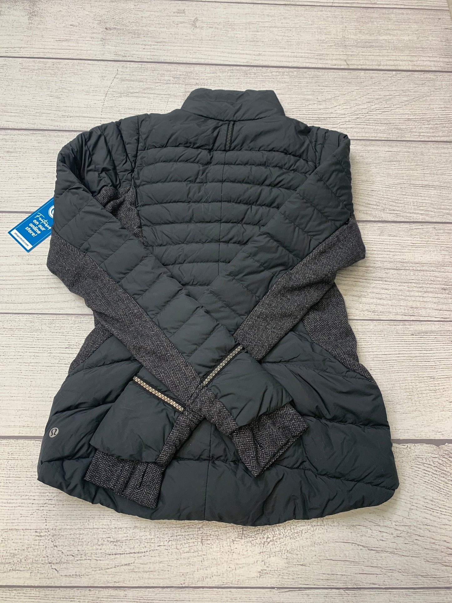 Grey Designer Coat Puffer & Quilted by Lululemon, Size 6