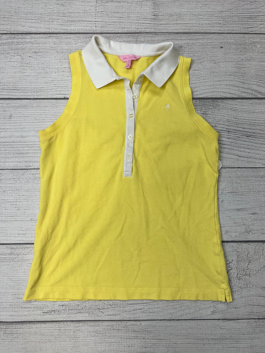 Yellow Top Sleeveless Lilly Pulitzer, Size M