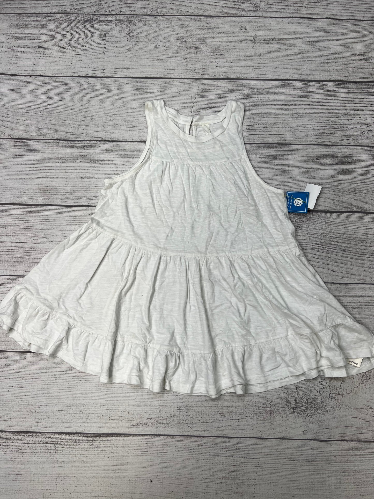 White Top Sleeveless Anthropologie, Size Xs