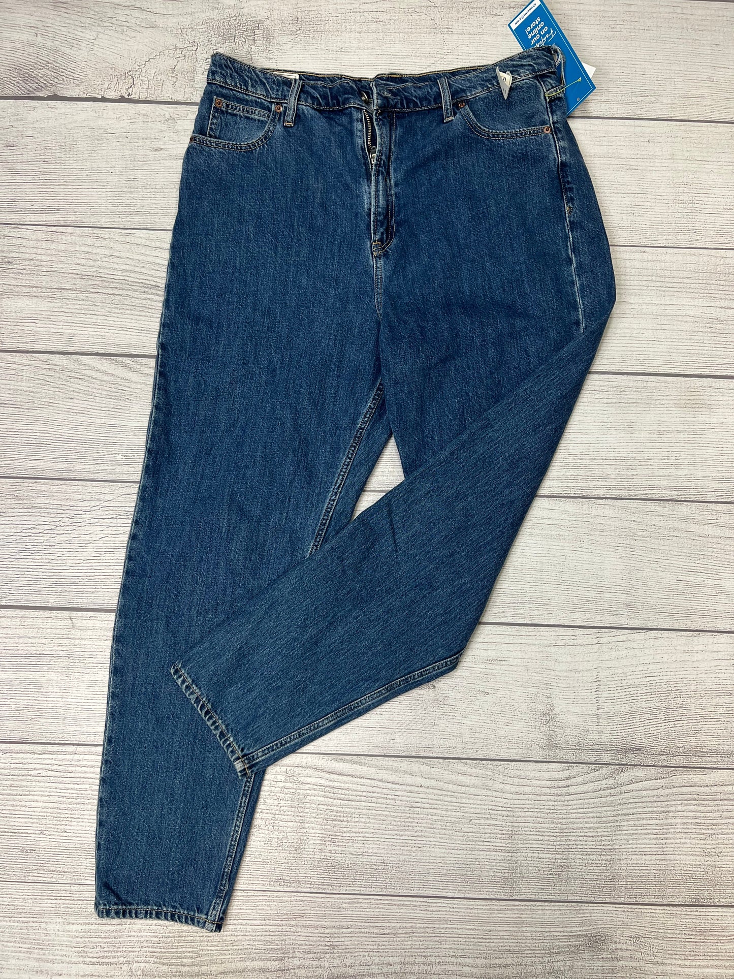 Jeans Straight By Gap In Denim, Size: 16