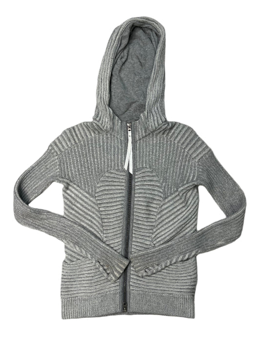 Athletic Jacket By Lululemon In Grey, Size: S