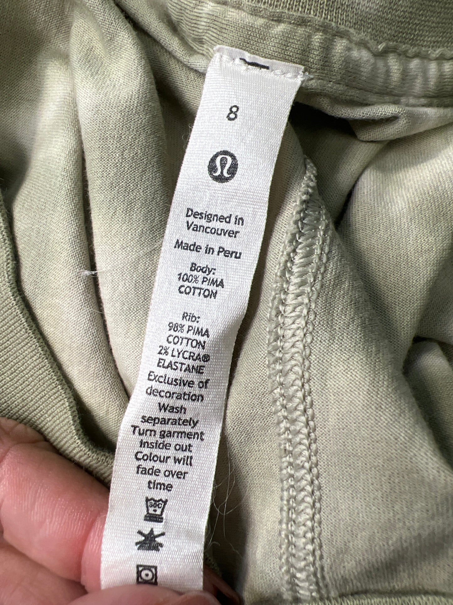 Athletic Tank Top By Lululemon In Green, Size: M