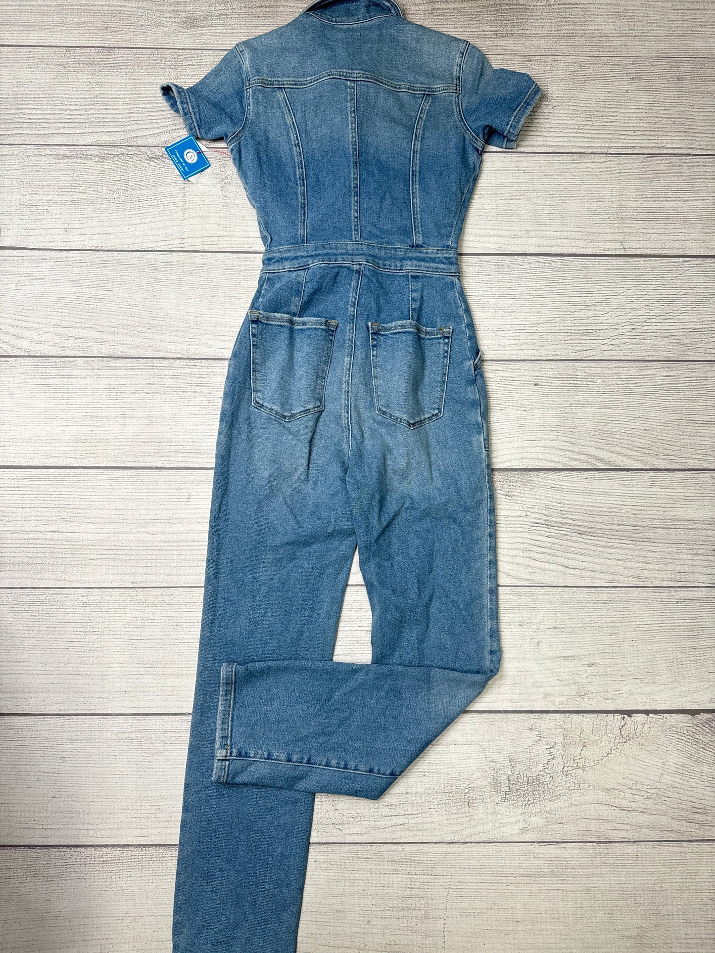 Jumpsuit By Good American In Blue Denim, Size: 0