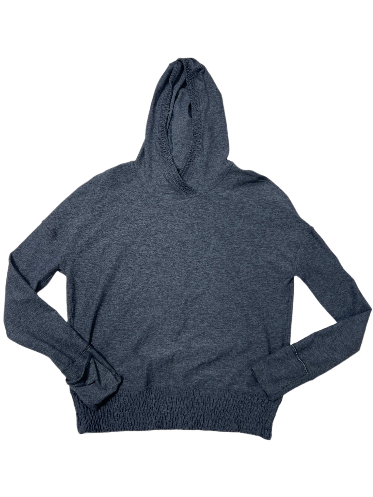 Athletic Sweatshirt Hoodie By Lululemon In Grey, Size: S