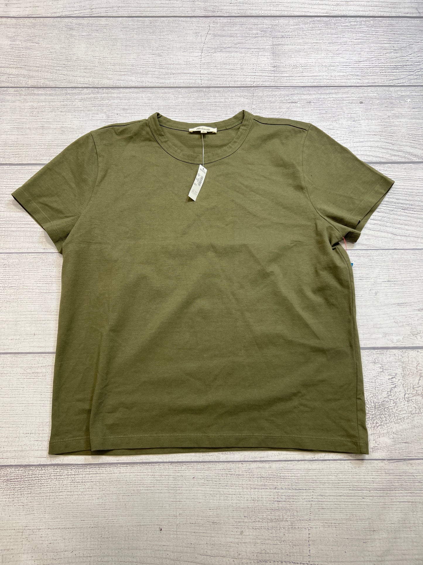 New! Top Short Sleeve Basic By Madewell In Green, Size: M