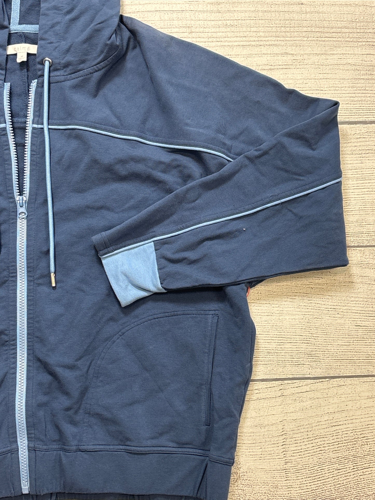 Athletic Jacket By Calme In Blue, Size: M