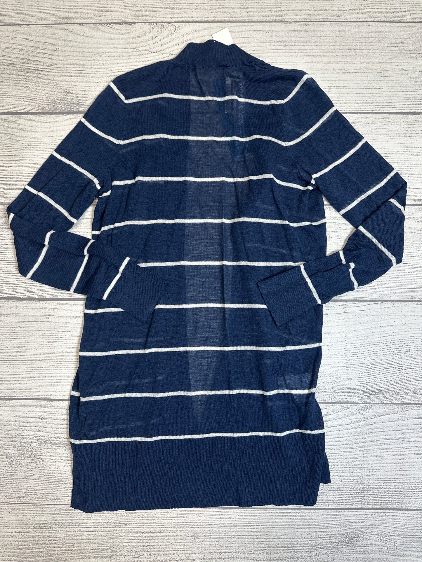 Sweater Cardigan By Loft In Navy, Size: Xs