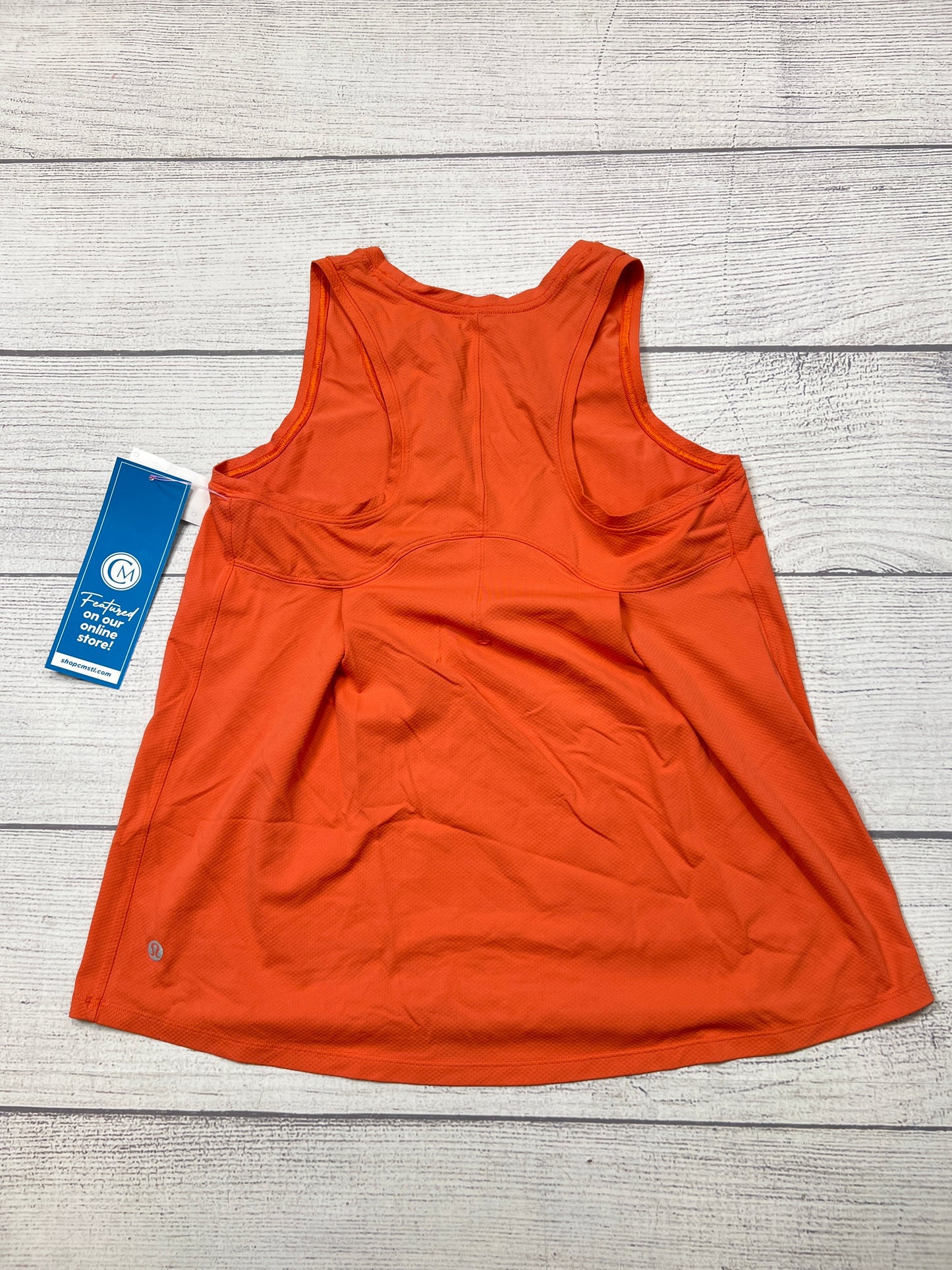 Athletic Tank Top By Lululemon In Orange, Size: M
