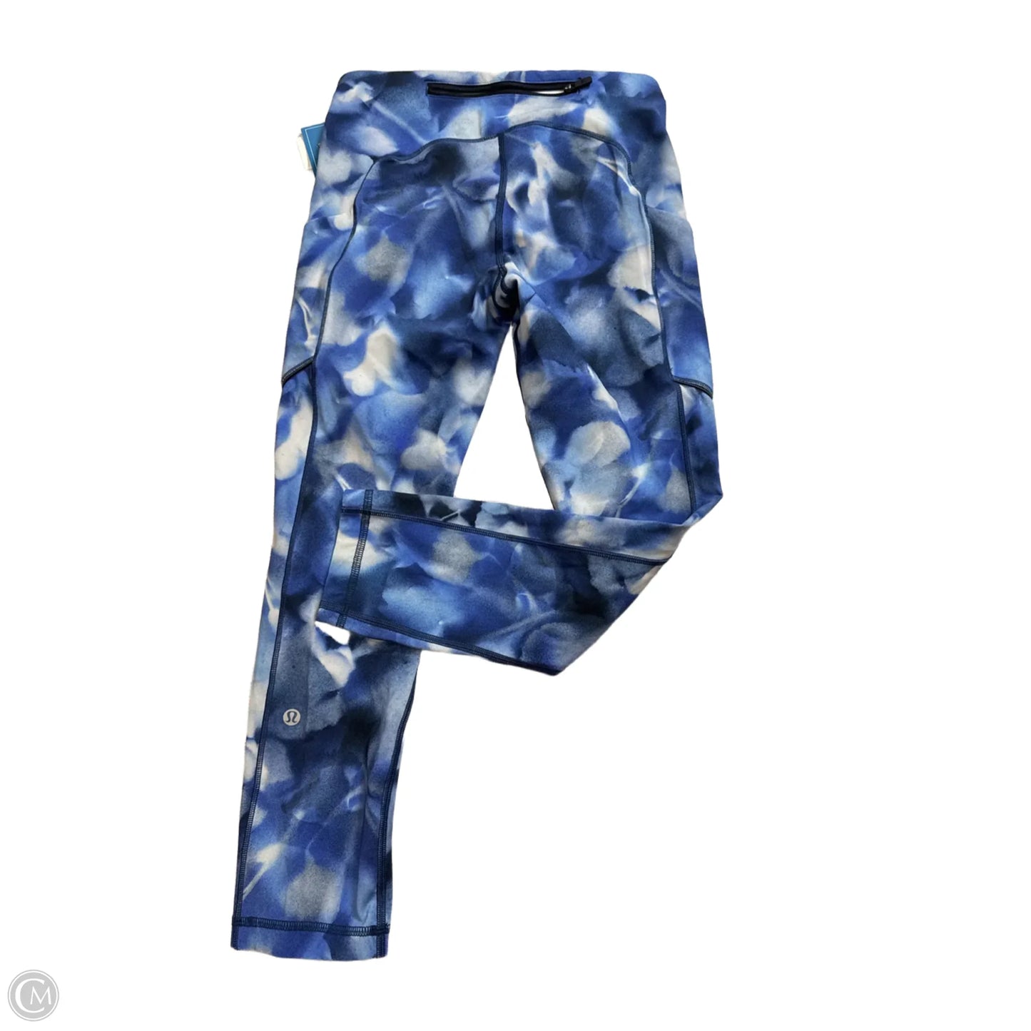Athletic Capris By Lululemon In Blue, Size: 4